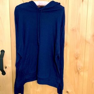 Old Navy Dark Navy Hooded Long Sleeve Shirt